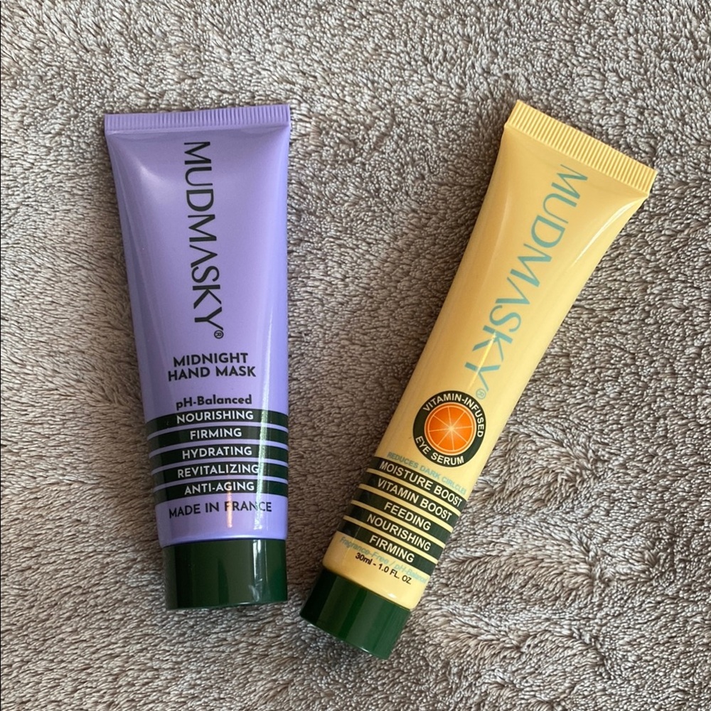 Mudmasky Midnight Hand Mask & Vitamin Infused Eye Serum Bundle